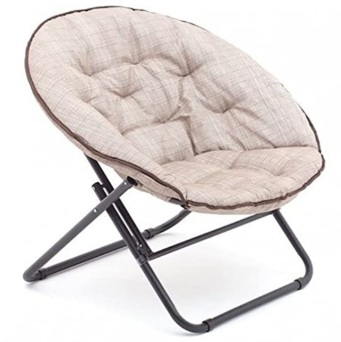 POLTRONA POLTRONCINA RELAX IN FERRO ESTERNO GIARDINO ECRU