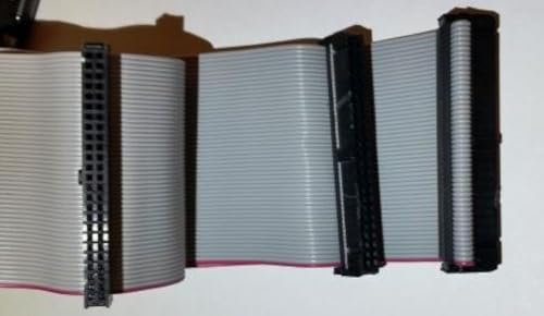 Connectors Pro PC Accessories 24 Inches 3 Female Connectors IDC 2x25 50P SCSI Internal Flat Ribbon Cable, 24 SCSI-1 50 Pins