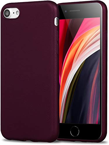 X-level für iPhone SE 2022 Hülle, Hülle für iPhone SE 2020/iPhone 8/7, Weiches Handyhülle Ultradünn TPU Case Silikon Bumper Cover Schutzhülle Kompatibel mit iPhone SE (3./2. Generation) - Weinrot