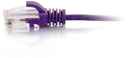 C2G /Cables to Go 01182 Cable de conexión de Red Ethernet Delgado Cat6 sin blindaje (UTP), Color Morado (5 pies)