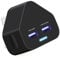 Ameego Dual USB Mains Charger 2AMP/2000mAh Rapid Speed Charging Universal Adapter with Smart IC UK Plug for iPhone/iPad/Samsung/Pixel/Windows Phone/Tablets & USB Devices - Black