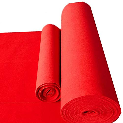 MeiHao Teppich Hochzeitsteppich Anti-Rutsch-Wegwerfvlies, rot, Hochzeitsläufer - zeremonieller Gang - VIP-Teppich - Eventteppichstärke 2mm 5 breit Optional (Color : Red, Size : 0.8m x 5m)