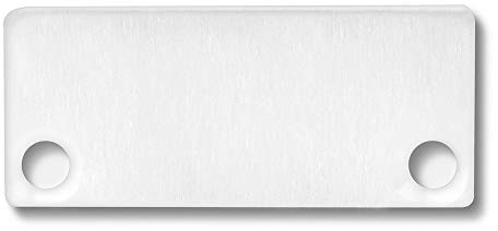 Aluminium-Endkappe EC43 für SURF/DIVE24 FLAT mit COVER10, 2 STK, inkl. Schraube, Weiß RAL 9010