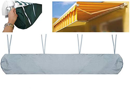 GYHH 7 Tailles Auvent De Patio Sac De Rangement d'hiver Abris De Jardin Abris De Jardin Pluie Housse De Protection Pare-Soleil Oxford 2/2,5/3/3,5/4/4,5/5m (2M,Gray)