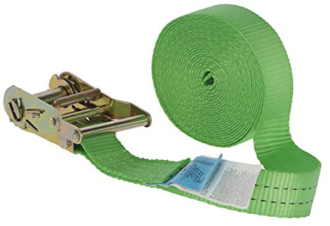 Kerbl Ratschenzurrgurt 1-teilig – Grün 6 m (Maße 35 mm x 6 m, Zugkraft 2000 kg) 37136