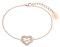 s.Oliver Armband 925 Sterling Silber Damen Armschmuck, mit Zirkonia synth., 17+3 cm, Weiß, Infinity/Love, Kommt in Schmuck Geschenk Box, 2032821