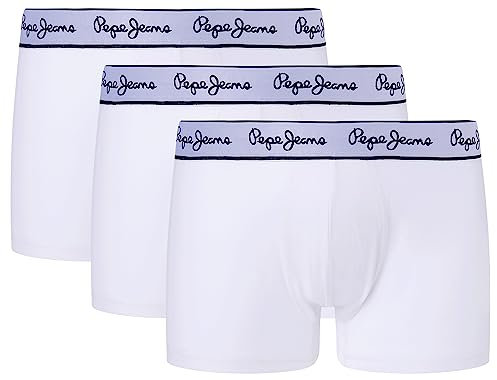Pepe Jeans Herren Pepe Tk 3P Trunks, White (White), M (3er Pack)