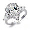 Bysonglezai Ringe Damen Ring Frauen Herren Geschenk Classic Water Drop Frauen Ring Micro Paved Träne Kristall Zirkon Für Liebhaber Brauthochzeit 8 Nj006
