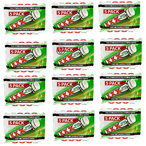 XXX Extra Strong Mints 5 Pack (12 Packs(Full Box))