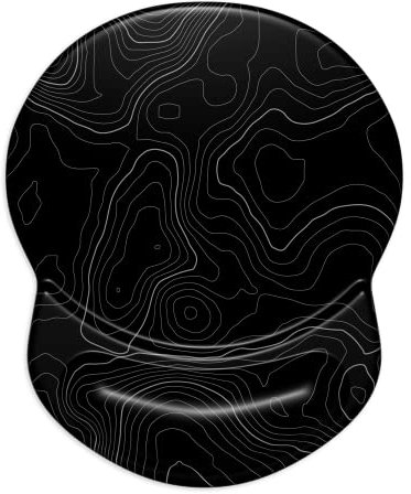 ITNRSIIET Tappetino per mouse, tappetino per mouse con supporto per il polso con poggiapolsi, tappetino per mouse wireless ergonomico carino decorazione da scrivania accessori da scrivania per donne,