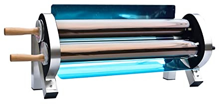 PODEC Portable Solar Oven, High Capacity Solar Stove Cooker with Two Vacuum Tubes, Compact Lightweight,Gas and Electricity Free, for Outdoor Camping Backpacking Hiking Familiy Party