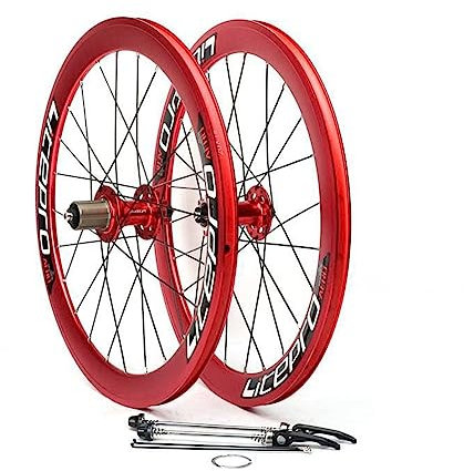 ZFF 20 Zoll 451 BMX-Rad Klappfahrrad Radsatz Aluminiumlegierung Doppelwandiger Rand Höhe 40mm Scheibenbremse Schnelle Veröffentlichung 100/135MM 7/8/9/10/11Fach 24 Löcher