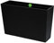 Valle Verde 2in1 Blumenkasten Pflanzenkasten Blumentopf mit Einsatz für Zuhause Garten Terasse Rattan-Optik Rechteckig 12 Liter Kunststoff 56,1 cm x 36,2 cm x 18,8 cm Schwarz (Rattan-Optik)