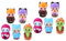 ABOOFAN 10 STK Halloween-fingerspielzeug Taschenfüller Für Halloween-Partys Halloween-fingerpuppe Handpuppen Horror- - Geschichten Erzählende Marionette Mini Kind Füllstoff PVC