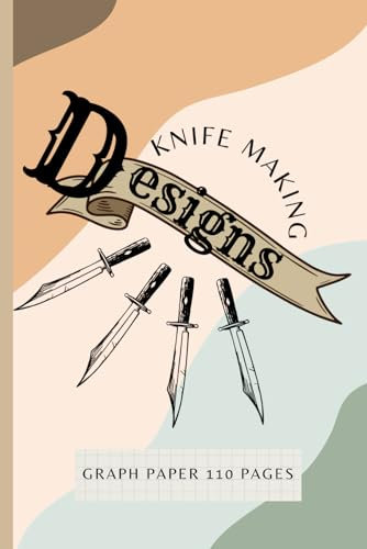 Knife making designs composition book: graph paper 110 pages