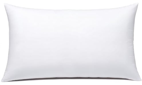 JIEITIVE Dekokisseneinsätze, hypoallergen, Premium-Kissenfüller, rechteckig, Lendenkissen für dekorative Kissenbezüge, Kissen-Set, 2,5-30,5 x 50,8 cm