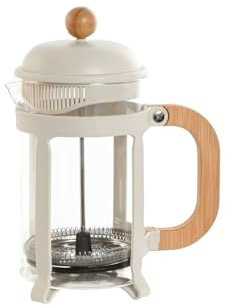 Home ESPRIT Cafetera de Émbolo Blanco Natural Acero Inoxidable 800 ml 15 x 10 x 22 cm