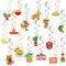 44Cuenta Colgante - Decoraciones para fiesta Mexicana y Cinco de Mayo - Remolino para techo hecho de Lámina de Aluminio (Méxicanas)