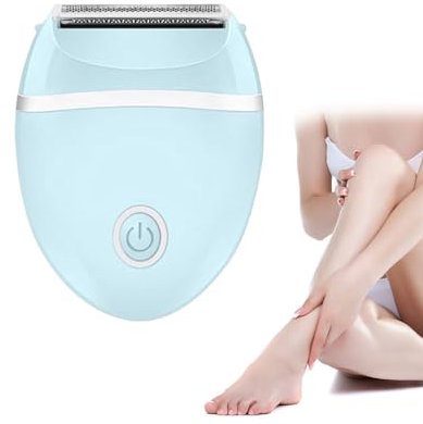 Lady Shaver 2.0, Epilierer für frauen, Damen Intimbereich Damenrasierer Intimrasierer, Abnehmbarer und waschbarer Handrasierer, Frauen Rasierer Bikini-Trimmer, Nass-und Trockenrasierer (Blau)