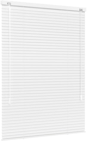 Jalousiescout Lightless Jalousie Aluminiumjalousie, Verdunkelungsrollo, Innovative Verdunkelungstechnik, Sichtschutz, ohne Bohren, 105 x 250 cm (BxH), Weiß matt