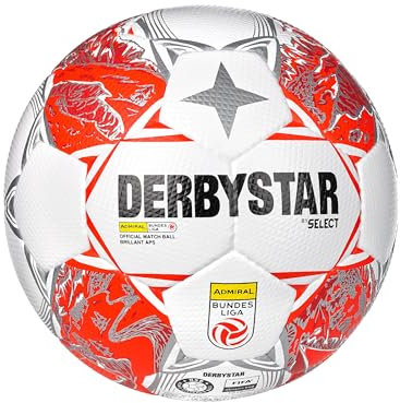Derbystar Equipment - Fußbälle Admiral Bundesliga Brillant APS v24 Spielball weissrot 5