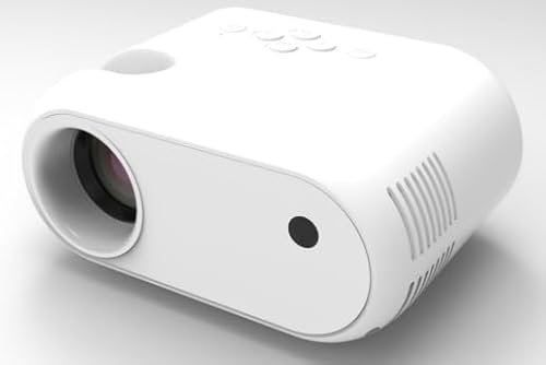 Mini Vidéoprojecteur avec Trépied 1080p avec WiFi Bluetooth Projecteur Portable, Compatible avec Smartphone, HDMI, USB, TV Stick, Accueil Extérieur Chambre à Coucher Projecteur,Noir