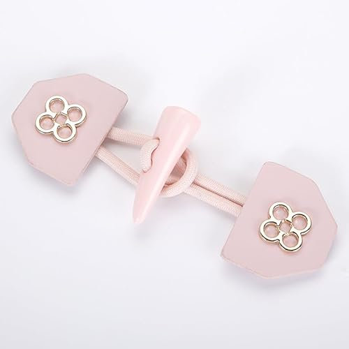 TGBYHU 3/6 Paar 34 mm grüner Leder-Knebelverschlussknopf Leder-Kippknopf zum Aufnähen für Mantel-Cardigans-Jacken