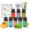 Ätherische Öle Set 8 x 10 ml, 100% Naturrein Aroma Duftöl Rosmarin, Bergamotte, Eukalyptus, Lavendel Pfefferminze, Zitronengras Bergamotte etc für Diffuser, Seife, Kerzen, Luftbefeuchter, SPA