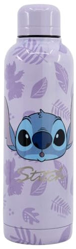 Borraccia termica Stitch Disney in acciaio inossidabile da 515 ml bottiglia doppia parete isolante con tappo a vite in acciaio inox riutilizzabile senza BPA