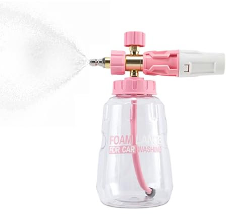 Schneeschaumlanze – Schnellverbindungs-Hochdruckreiniger | Mehrzweck-Handpumpe, 1 l, Hochdruck-Schaum-Sprühflasche, tragbar für Gartenbewässerung, Haustierbaden, Autowaschwerkzeuge