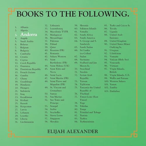 BOOKS TO THE FOLLOWING.: Andorra