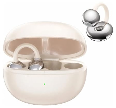 ZTOOSURU Auricolari Bluetooth senza fili, auricolari sportivi, Bluetooth 5.4, 8 ore di autonomia, leggeri e stabili solo 4.8 g, cuffie con clip aperte, adatte per sport e corsa