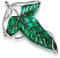 DP Design Collana con spilla raffigurante la foglia di Lothlòrien del Signore degli Anelli, Metallo