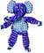 KONG Floppy Knots Elephant, Dog Toy, Small/Medium