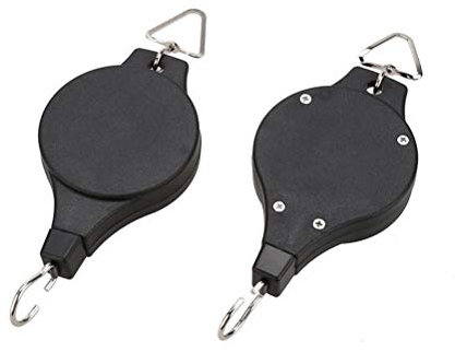Pflanzenrolle Haken Blumenampel Riemenscheibe Blumenkorb Deko Teleskop Haken, AUT Ampelaufzug 2-er, Aufhängung Pflanzenlift,Blumenkorb-Haken, Aufhänger Teleskop Haken Pflanzen Halter