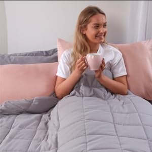 Brentford’s Weighted Blanket 4kg for Adults Teenagers - Silver Grey - 125 x 150cm, 4kg
