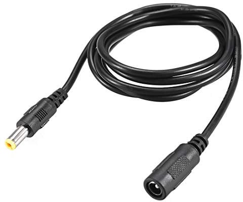 sourcing map Power Extension Cable 4ft 1.2M 2.1mm x 5.5mm for 12V DC 1A Adapter Cord
