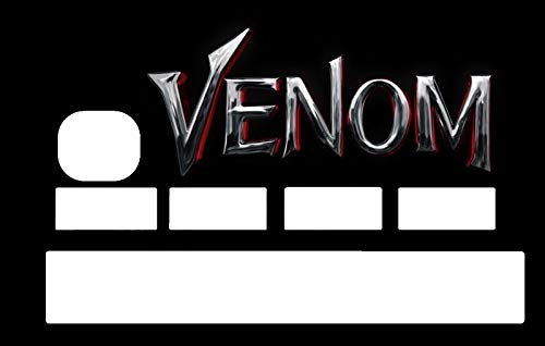 Aufkleber Venom zum Personalisieren Ihrer blauen Karte nach Lust der Zeit.