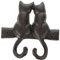 Angoily Gusseisen Wandhaken Vintage Katze Mantelhaken Dekorative Tier Wandhänger Rustikale Handtuchhaken Rack für Küche Badezimmer Kleidung Robe Schlüssel Hüte Taschen