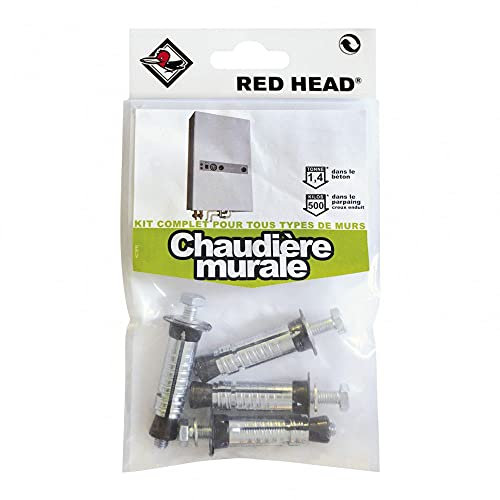 Red Head kit Chevilles à Expansion chaudière Murale, Diam.12 x L.50 mm
