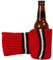 FunisFun Bierhandschuh-Handschuhe, gestrickt, genäht, Getränkehandschuhhalter für weißen Elefant, Gag, Geschenkidee, Blackhawk-Rot, L
