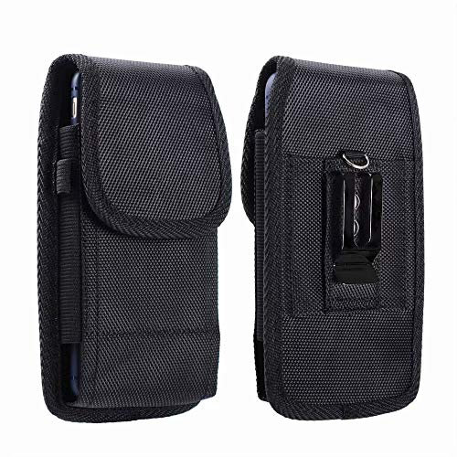 Waist Phone Holster for Blackview Shark 9 WAVE 8 8C Belt Clip Case Nylon Pouch with Belt Loops Metal Clip