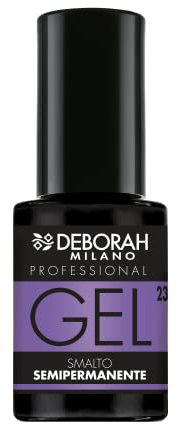 Deborah Milano - Smalto Semipermanente Gel N.23 Pervinca, Effetto Plumping a Lunga Durata, Dona Unghie Intense e Brillanti, 4.5 ml