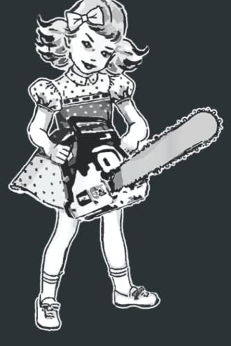 Chainsaw Girl Punk Goth Horror Fan - Journal / Notebook 6 X 9 inch _120 Pages