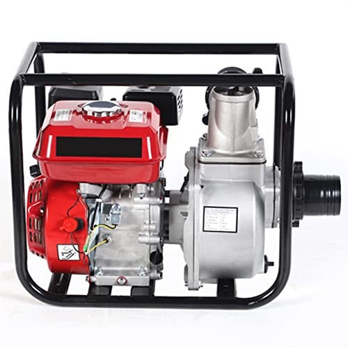 Gas-Powered Water Transfer Pump Heavy Duty Semi-Trash Clean Water Pump Gasoline Engine for Pool Water Remove Lawn Garden Irrigate,Black,3inch