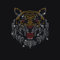 NBEADS Tiger Strass Hotfix Zum Aufbügeln, Wärmeübertragungs Aufkleber Bling Strass Aufkleber Strass Hotfix Transfer Patch Kleidung Reparatur Applikation für T-Shirt Hut Hosen Tasche