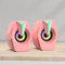 USB Powered Speaker, Compact Wired Speakers for PC Desktop with RGB Lights and Volume Control, HiFi Subwoofer Sound, Multi Vibration Membrane Technology (Pink)