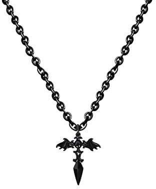 Eigso Gothic Kette Halskette Chokers für Frauen Männer Classic Droping Anhänger Kragen für Frau Mann