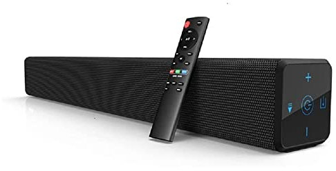 NGARY Surround Home Theater TV Sound Bar, 100W Stereo Speaker with Remote Control, U Disk/AUX/ARC Connection, DSP Audio,Wireless Bluetooth 5.3, Wall Mountable, for Home, TV, PC