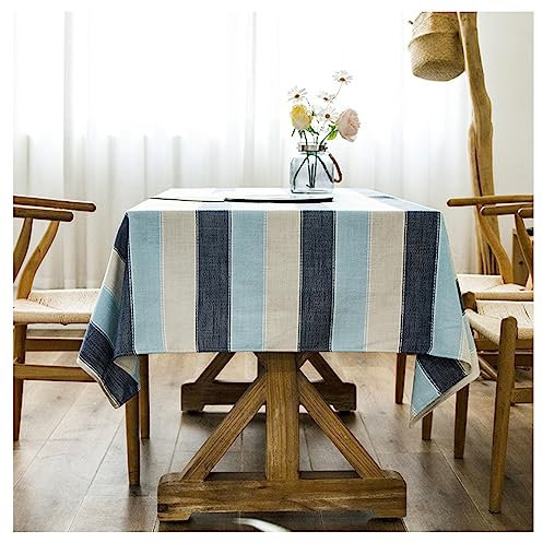 CIEEIN CIEHT Polyester Tischdecke Schreibtisch Tischtuch Tischwäsche Tischfolie Tischschutz Couchtisch Küchentischabdeckung Tafeltuch Blau 135x180CM